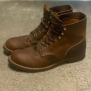 Red Wing Heritage Iron Ranger 6” Mens 9D Distressed